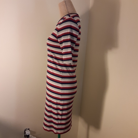 NWT!Stateside striped ribbed tee mini dress medium - Picture 9 of 12